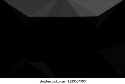 Dark Silver, Gray vector blurry hexagon texture. Brand new colored illustration in blurry style with gradient. The elegant pattern can be used as part of a brand book.