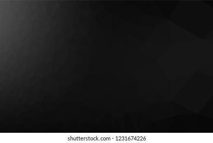 Dark Silver, Gray vector blurry hexagon texture. Modern geometrical abstract illustration with gradient. The completely new template can be used for your brand book.