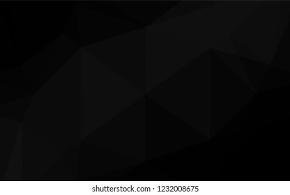 Dark Silver, Gray vector blurry hexagon pattern. A sample with polygonal shapes. A new texture for your design.