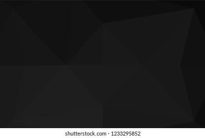 Dark Silver, Gray vector blurry hexagon pattern. Colorful illustration in abstract style with gradient. The polygonal design can be used for your web site.