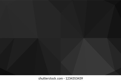 Dark Silver, Gray vector blurry hexagon texture. A completely new color illustration in a vague style. The best triangular design for your business.