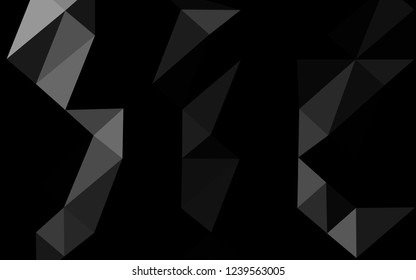 Dark Silver, Gray vector blurry triangle texture. Colorful abstract illustration with gradient. Elegant pattern for a brand book.