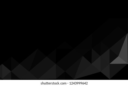 Dark Silver, Gray vector blurry triangle pattern. Geometric illustration in Origami style with gradient. Elegant pattern for a brand book.