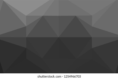Dark Silver, Gray vector blurry hexagon texture. Glitter abstract illustration with an elegant design. The elegant pattern can be used as part of a brand book.