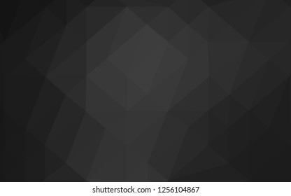 Dark Silver, Gray vector blurry triangle template. Shining illustration, which consist of triangles. Template for a cell phone background.