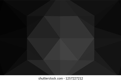 Dark Silver, Gray vector blurry hexagon pattern. Colorful abstract illustration with gradient. Brand new style for your business design.