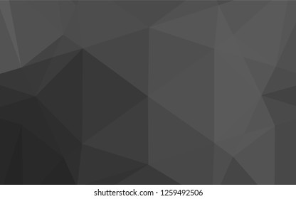 Dark Silver, Gray vector blurry hexagon pattern. Modern geometrical abstract illustration with gradient. Brand new style for your business design.