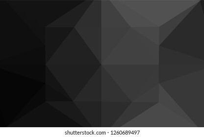 Dark Silver, Gray vector blurry hexagon texture. Colorful abstract illustration with gradient. The elegant pattern can be used as part of a brand book.