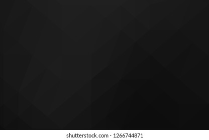 Dark Silver, Gray vector blurry triangle template. A vague abstract illustration with gradient. Polygonal design for your web site.