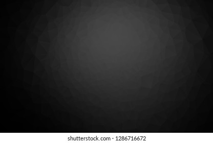 Dark Silver, Gray vector blurry triangle texture. Colorful abstract illustration with gradient. Template for your brand book.