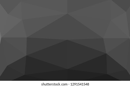Dark Silver, Gray vector blurry triangle template. Colorful illustration in abstract style with gradient. Brand new design for your business.