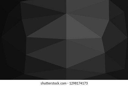 Dark Silver, Gray vector blurry triangle pattern. Modern geometrical abstract illustration with gradient. The best triangular design for your business.