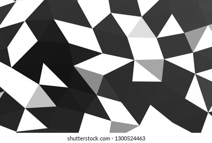 Dark Silver, Gray vector blurry hexagon blurry triangle. An elegant bright illustration with gradient. The textured pattern can be used for background.
