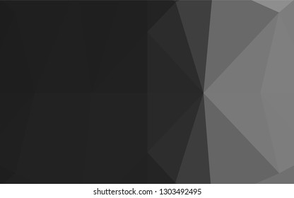 Dark Silver, Gray vector blurry hexagon texture. Colorful illustration in abstract style with gradient. A completely new template for your business design.