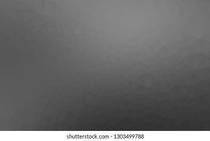 Dark Silver, Gray vector blurry triangle pattern. A completely new color illustration in a vague style. Template for a cell phone background.