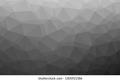 Dark Silver, Gray vector blurry triangle texture. A vague abstract illustration with gradient. Polygonal design for your web site.