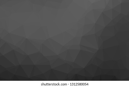 Dark Silver, Gray vector blurry triangle pattern. Creative illustration in halftone style with gradient. Elegant pattern for a brand book.