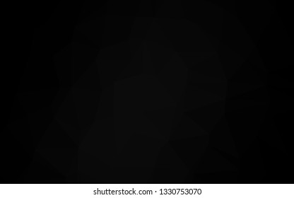 Dark Silver, Gray vector blurry triangle texture. Brand new colorful illustration in with gradient. Completely new template for your business design.