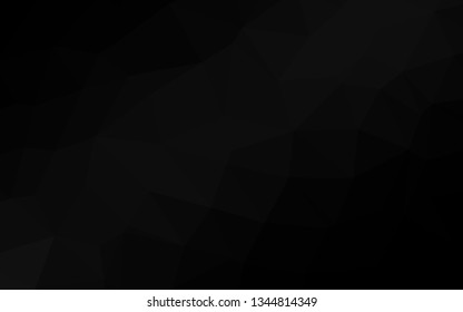 Dark Silver, Gray vector blurry triangle template. Brand new colorful illustration in with gradient. Textured pattern for background.