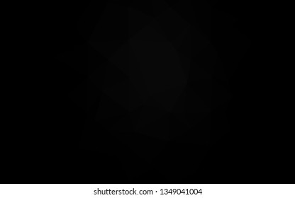 Dark Silver, Gray vector blurry triangle template. Brand new colorful illustration in with gradient. Polygonal design for your web site.