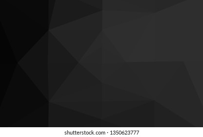 Dark Silver, Gray vector blurry triangle pattern. Shining colored illustration in a Brand new style. Completely new design for your business.