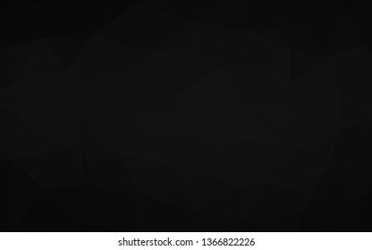 Dark Silver, Gray vector blurry triangle template. Colorful illustration in abstract style with gradient. The best triangular design for your business.