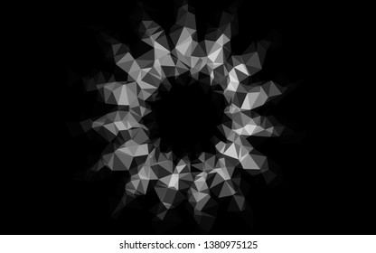Dark Silver, Gray vector blurry triangle texture. A completely new color illustration in a vague style. Completely new design for your business.