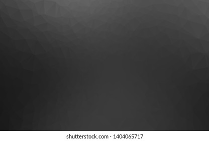 Dark Silver, Gray vector blurry triangle texture. A vague abstract illustration with gradient. Polygonal design for your web site.