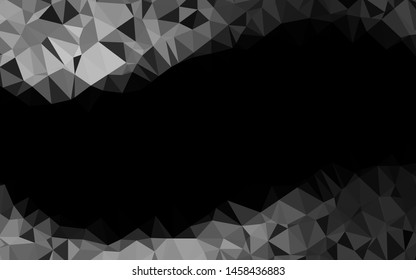 Dark Silver, Gray vector blurry triangle pattern. Colorful abstract illustration with gradient. Template for a cell phone background.
