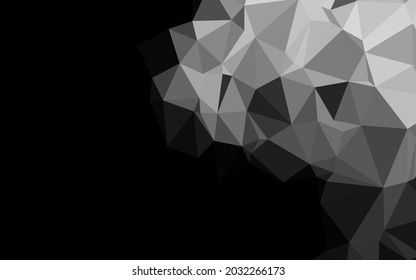 Dark Silver, Gray vector blurry triangle pattern. Shining colored illustration in a Brand new style. New texture for your design.