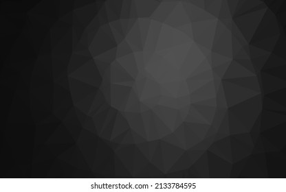 Dark Silver, Gray vector blurry triangle texture. Shining illustration, which consist of triangles. Triangular pattern for your business design.