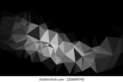 Dark Silver, Gray vector blurry triangle pattern. A completely new color illustration in a vague style. Template for your brand book.