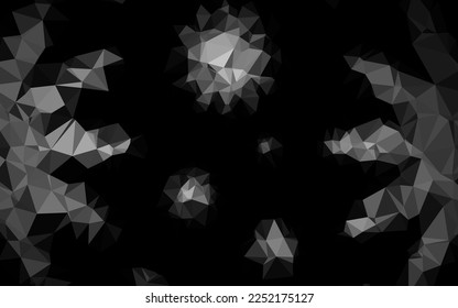 Dark Silver, Gray vector blurry triangle template. An elegant bright illustration with gradient. Elegant pattern for a brand book.
