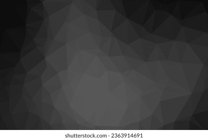 Dark Silver, Gray vector blurry triangle pattern. Colorful illustration in abstract style with gradient. Completely new template for your business design.