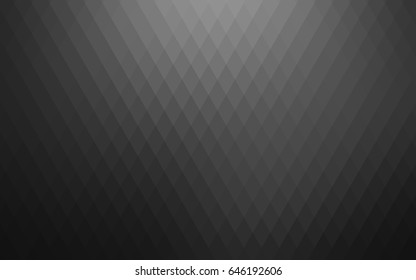 Dark Silver, Gray vector blurry rectangular background. Geometric background in square style with gradient. The pattern can be used for brand-new background.