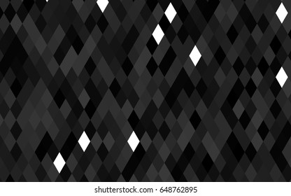 Dark Silver, Gray vector blurry triangle background. Creative geometric illustration in Origami style with gradient. Brand-new style for your business design.