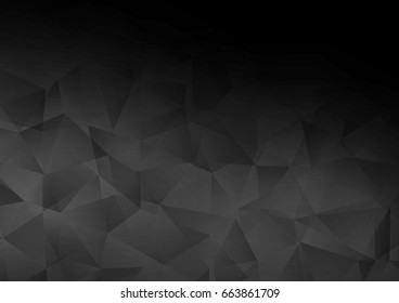 Dark Silver, Gray vector blurry triangle template. Brand-new colored illustration in blurry style with gradient. A completely new design for your business.