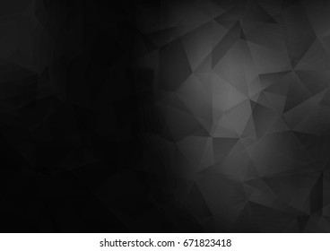 Dark Silver, Gray vector blurry triangle background. An elegant bright illustration with gradient. The completely new template can be used for your brand book.