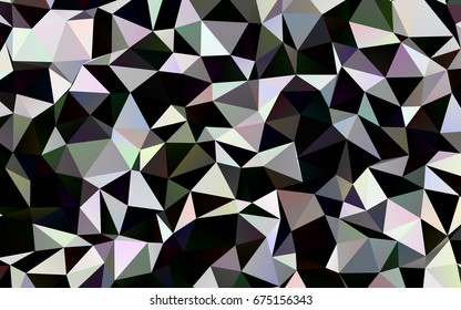 Dark Silver, Gray vector blurry triangle template. A completely new color illustration in a vague style. A completely new design for your business.