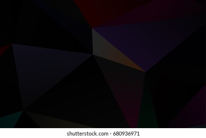 Dark Silver, Gray vector blurry triangle pattern. Glitter abstract illustration with an elegant design. Triangular pattern for your business design.