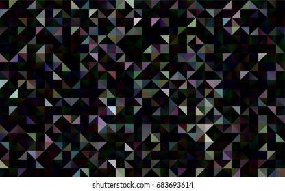 Dark Silver, Gray vector blurry triangle background. Glitter abstract illustration with an elegant design. The polygonal design can be used for your web site.