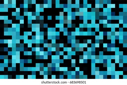 Dark Silver, Gray vector blurry rectangular background. Geometric background in square style with gradient. The pattern can be used for brand-new background.