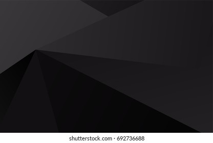 Dark Silver, Gray vector blurry triangle background. A vague abstract illustration with gradient. The template can be used as a background for cell phones.