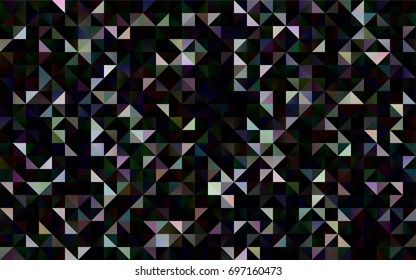 Dark Silver, Gray vector blurry triangle pattern. Shining illustration, which consist of triangles. Brand-new design for your business.