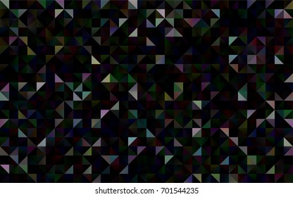 Dark Silver, Gray vector blurry triangle pattern. A vague abstract illustration with gradient. The template can be used as a background for cell phones.
