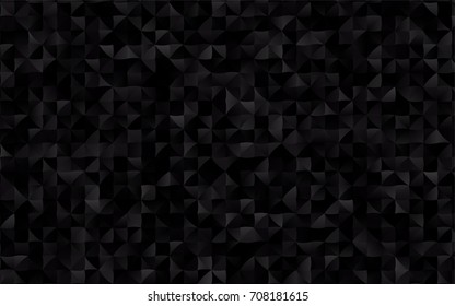 Dark Silver, Gray vector blurry triangle background. A sample with polygonal shapes. The textured pattern can be used for background.