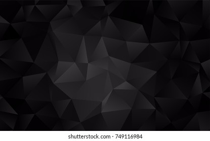 Dark Silver, Gray vector blurry triangle background. A sample with polygonal shapes. The best triangular design for your business.
