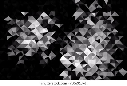 Dark Silver, Gray vector blurry triangle background. Modern geometrical abstract illustration with gradient. The textured pattern can be used for background.