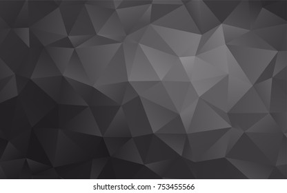 Dark Silver, Gray vector blurry triangle pattern. Glitter abstract illustration with an elegant design. The elegant pattern can be used as part of a brand book.