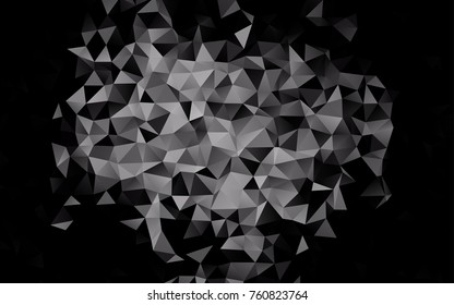 Dark Silver, Gray vector blurry triangle template. An elegant bright illustration with gradient. The elegant pattern can be used as part of a brand book.